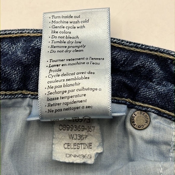 Paige Skyline Ankle Peg Skinny Mid Rise Size 25 - Picture 10 of 16